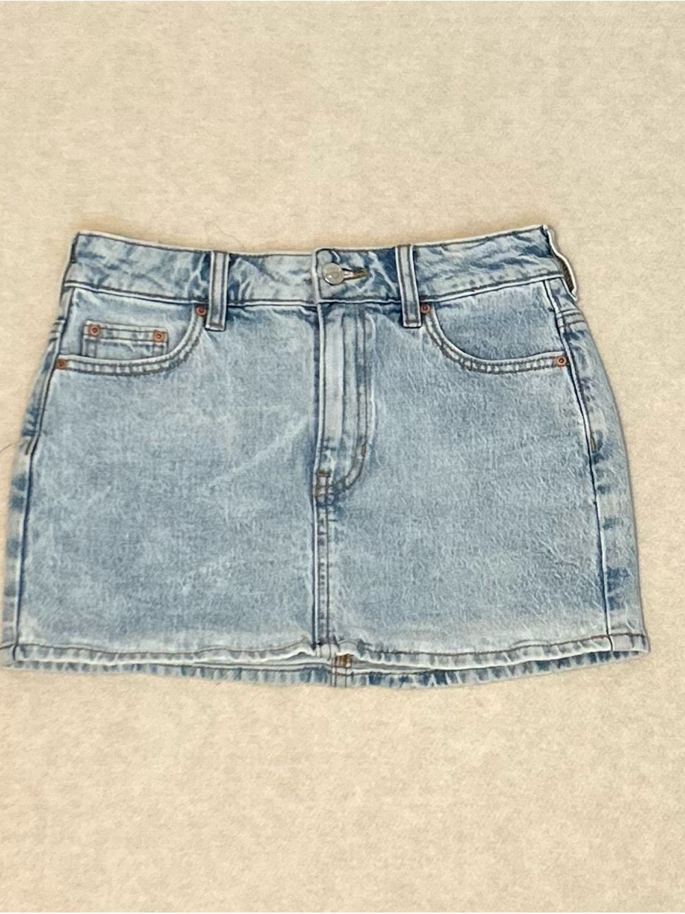 PacSun Light Blue Denim Mini Skirt